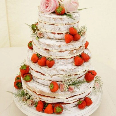 Торт клубничные розы купить - серов.сладкоежкин.рф