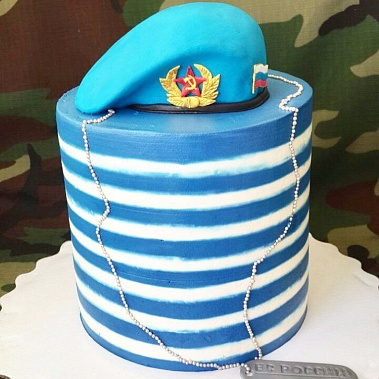 Торт "ВДВ Тельняшка" купить - серов.сладкоежкин.рф