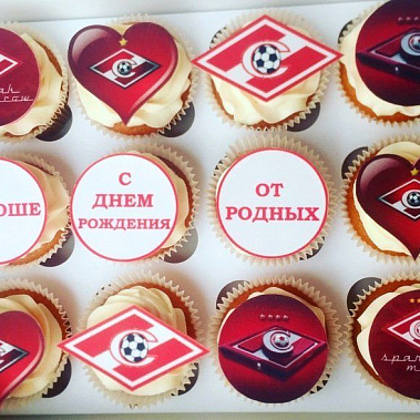 Капкейки "Спартак" купить - серов.сладкоежкин.рф