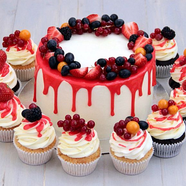 Торт глазурь и ягоды купить - серов.сладкоежкин.рф